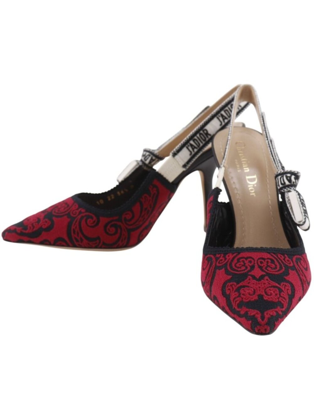 Dior J'adior Cotton Black Red Pumps Heels